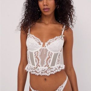 Chantilly Lace Bustier (worn once!)